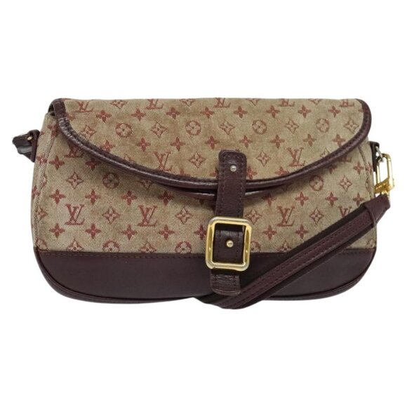LOUIS VUITTON Monogram MiniCanvas Marjoly Hand Bag Red LV Auth - Picture 1 of 16